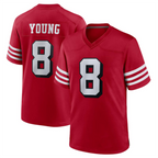 Johmsee #8 Steve Young Player SF.49ers Scarlet Alternate Game Stitched Jerseys