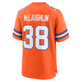 Johmsee D.Broncos #38 Jaleel McLaughlin Orange Mile High Collection 1977 Throwback Player Game Jersey