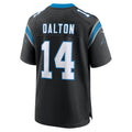 Johmsee C.Panthers #14 Andy Dalton Black Team Game Jersey