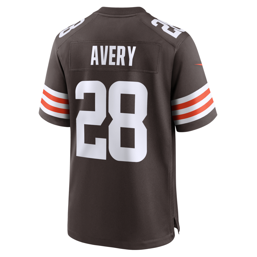 Johmsee C.Browns #28 Tre Avery Brown Team Game Jersey
