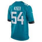 Johmsee J.Jaguars #54 Jack Kiser Teal Team Game Jersey