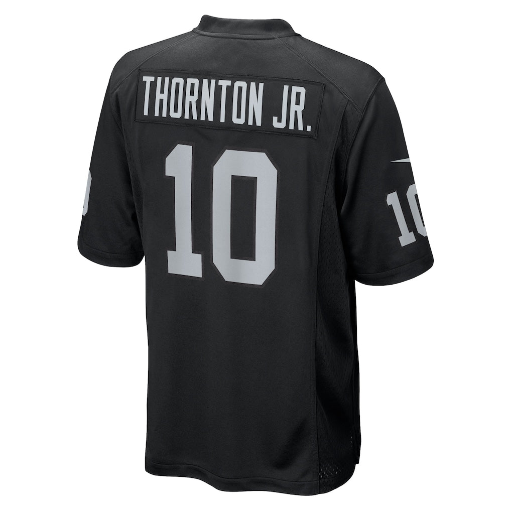 Johmsee LV.Raiders #10 Dont'e Thornton Jr. Black Team Game Jersey