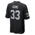 Johmsee LV.Raiders #33 Jamal Adams Black Team Game Jersey