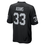 Johmsee LV.Raiders #33 Jamal Adams Black Team Game Jersey