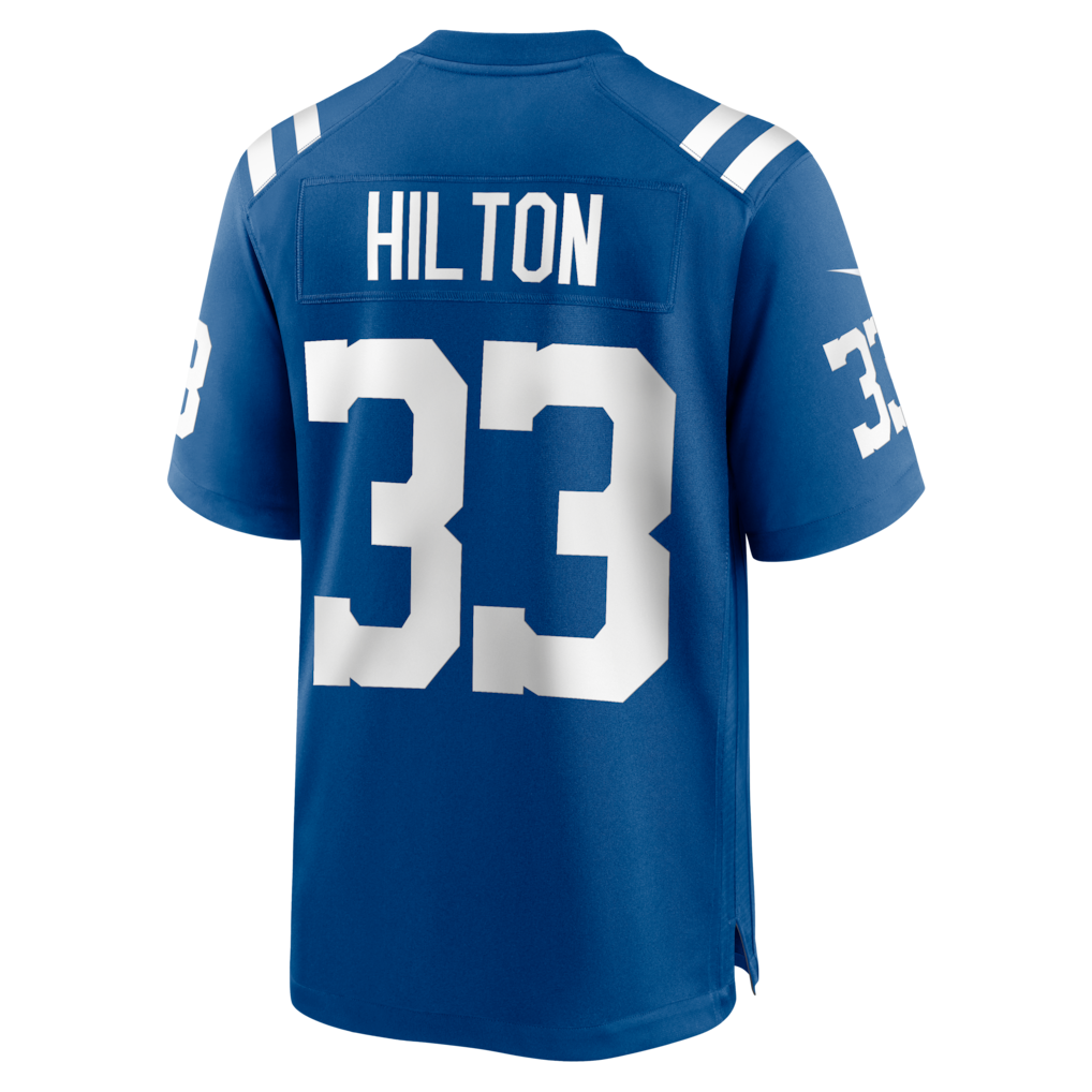 Johmsee IN.Colts #33 Mike Hilton Royal Team Game Jersey