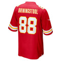 Johmsee KC.Chiefs #88 Jake Briningstool Red Team Game Jersey