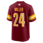 Johmsee W.Commanders #24 Von Miller Burgundy Team Game Jersey