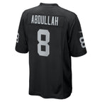 Johmsee LV.Raiders #8 Ameer Abdullah Black Team Game Jersey