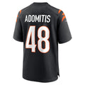 Johmsee C.Bengals #48 Cal Adomitis Black Player Game Jersey