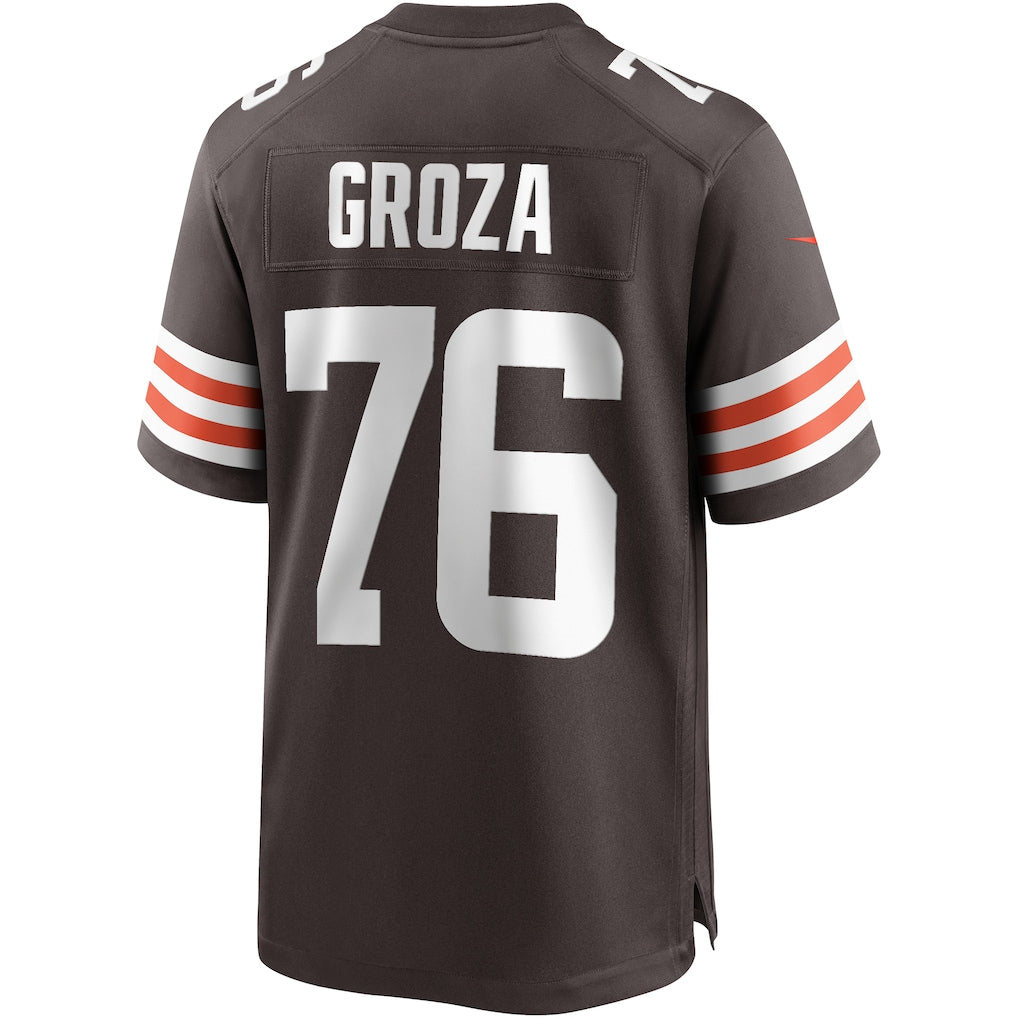 Johmsee C.Browns #76 Lou Groza Brown Game Retired Player Jersey