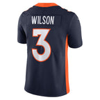 Johmsee D.Broncos #3 Russell Wilson Navy Vapor Untouchable Limited Jersey