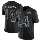 Johmsee D.Lions #14 Amon-Ra St.Brown Player Black Limited 2026 Salute to Service Home Game Stitched Jerseys