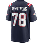 Johmsee NE.Patriots #78 Bruce Armstrong Navy Game Retired Player Jersey