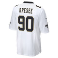 Johmsee NO.Saints #90 Bryan Bresee White Game Jersey