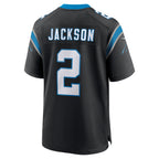 Johmsee C.Panthers #2 Mike Jackson Black Game Jersey
