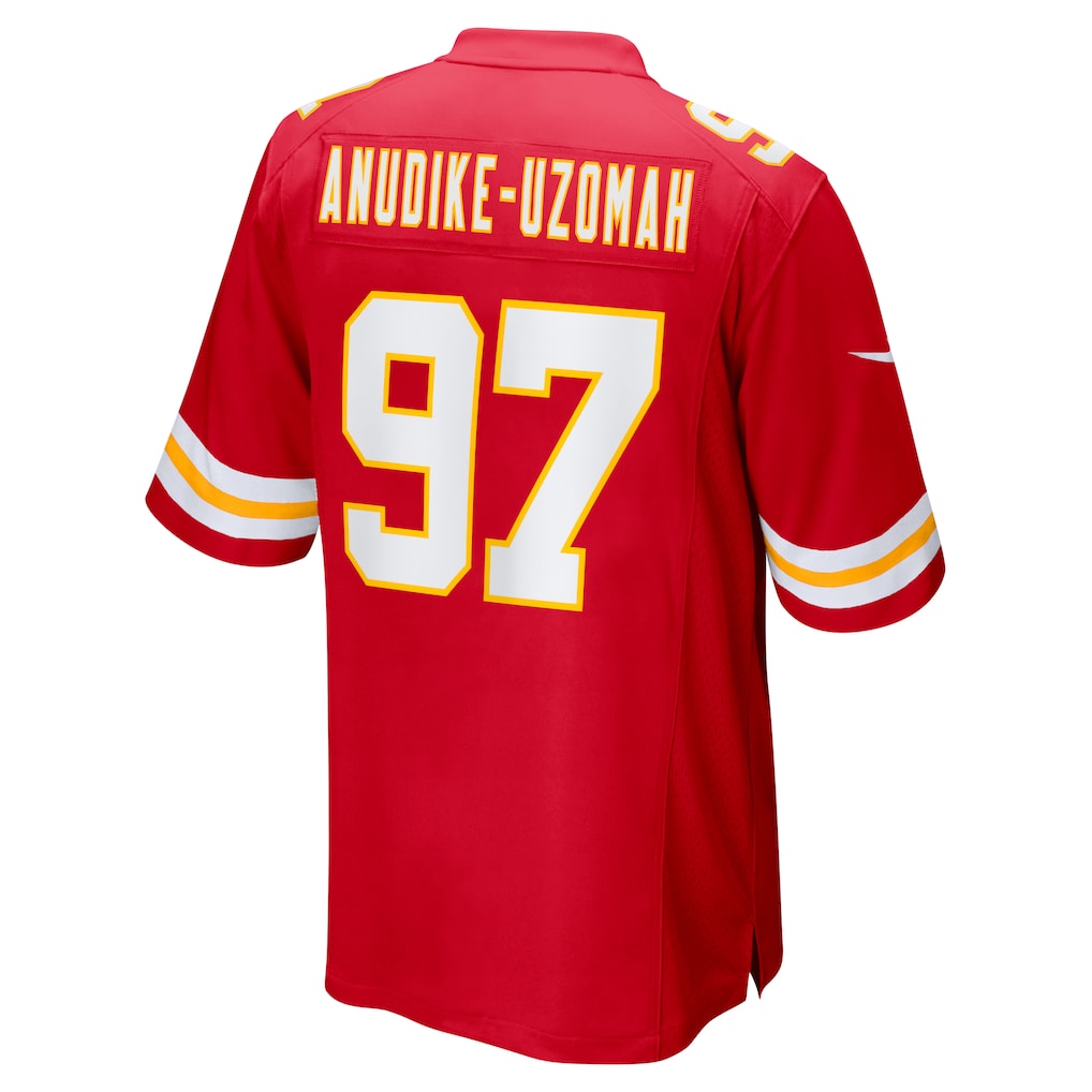 Johmsee KC.Chiefs #97 Felix Anudike-Uzomah Red Game Jersey