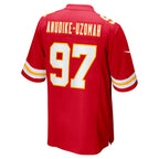 Johmsee KC.Chiefs #97 Felix Anudike-Uzomah Red Game Jersey