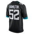Johmsee J.Jaguars #52 DaVon Hamilton Black Game Jersey