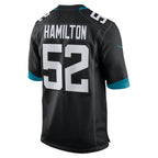 Johmsee J.Jaguars #52 DaVon Hamilton Black Game Jersey