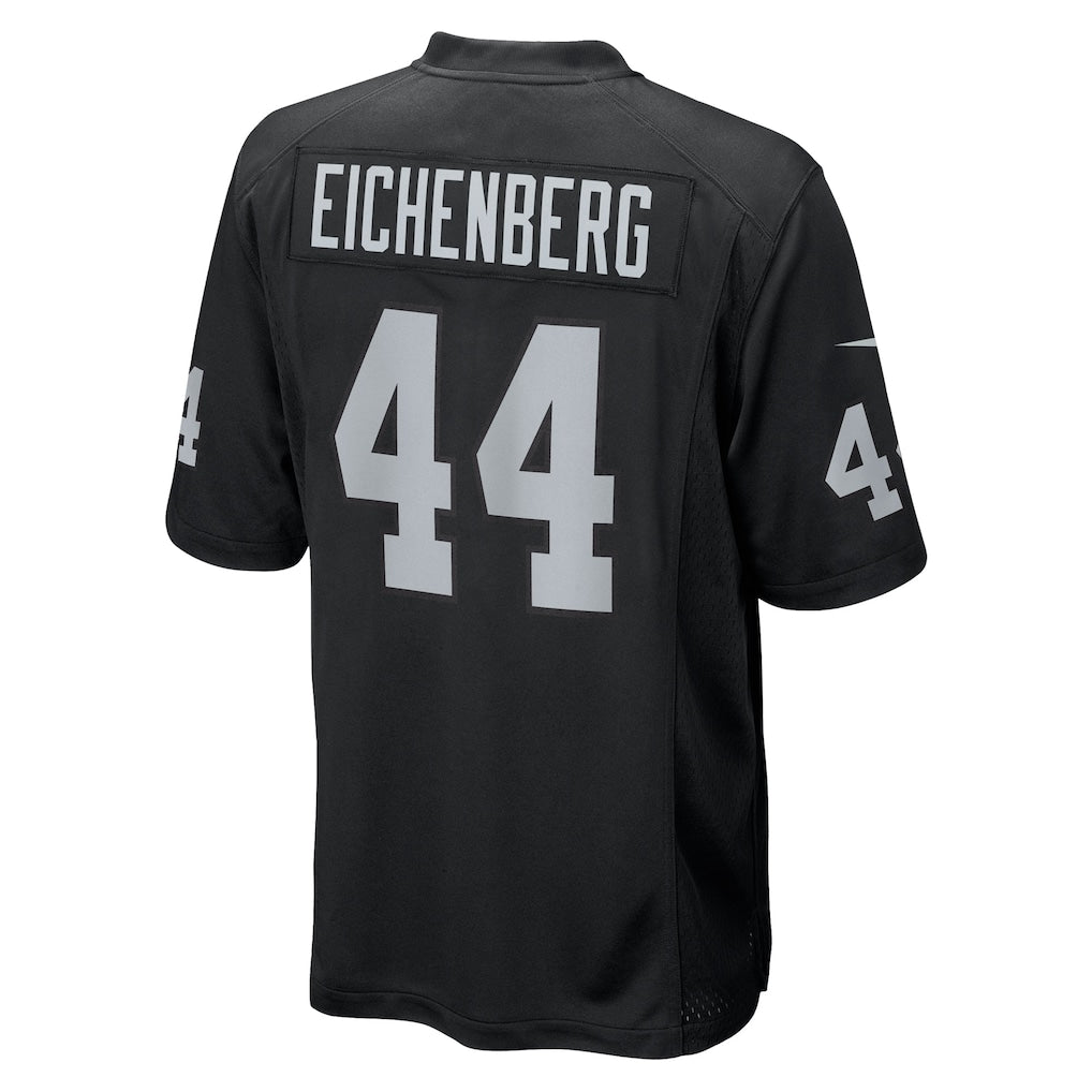 Johmsee LV.Raiders #44 Tommy Eichenberg Black Team Game Jersey