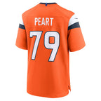 Johmsee D.Broncos #79 Matt Peart Orange Team Game Jersey