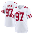 Johmsee SF.49ers #97 Nick Bosa Player White Game Stitched Jerseys