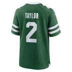 Johmsee NY.Jets #2 Tyrod Taylor Legacy Green Team Game Jersey