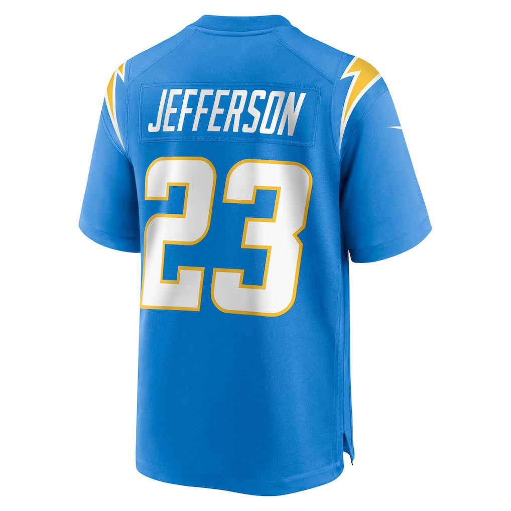 Johmsee LA.Chargers #23 Tony Jefferson Powder Blue Team Game Jersey
