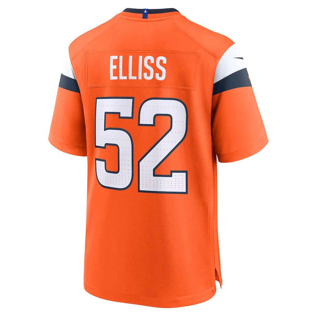Johmsee D.Broncos #52 Jonah Elliss Orange Team Game Jersey