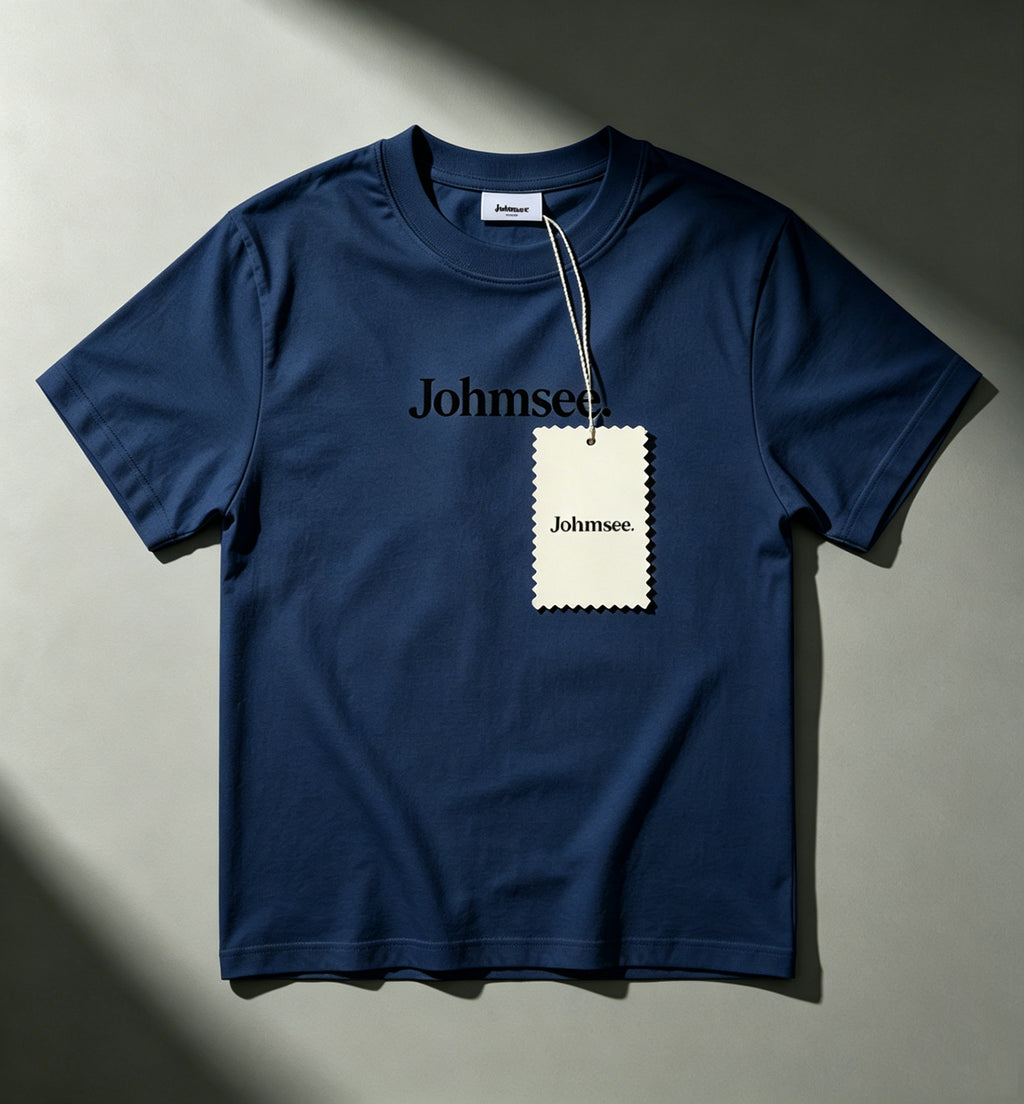 Johmsee Classic Logo Blue T-shirt