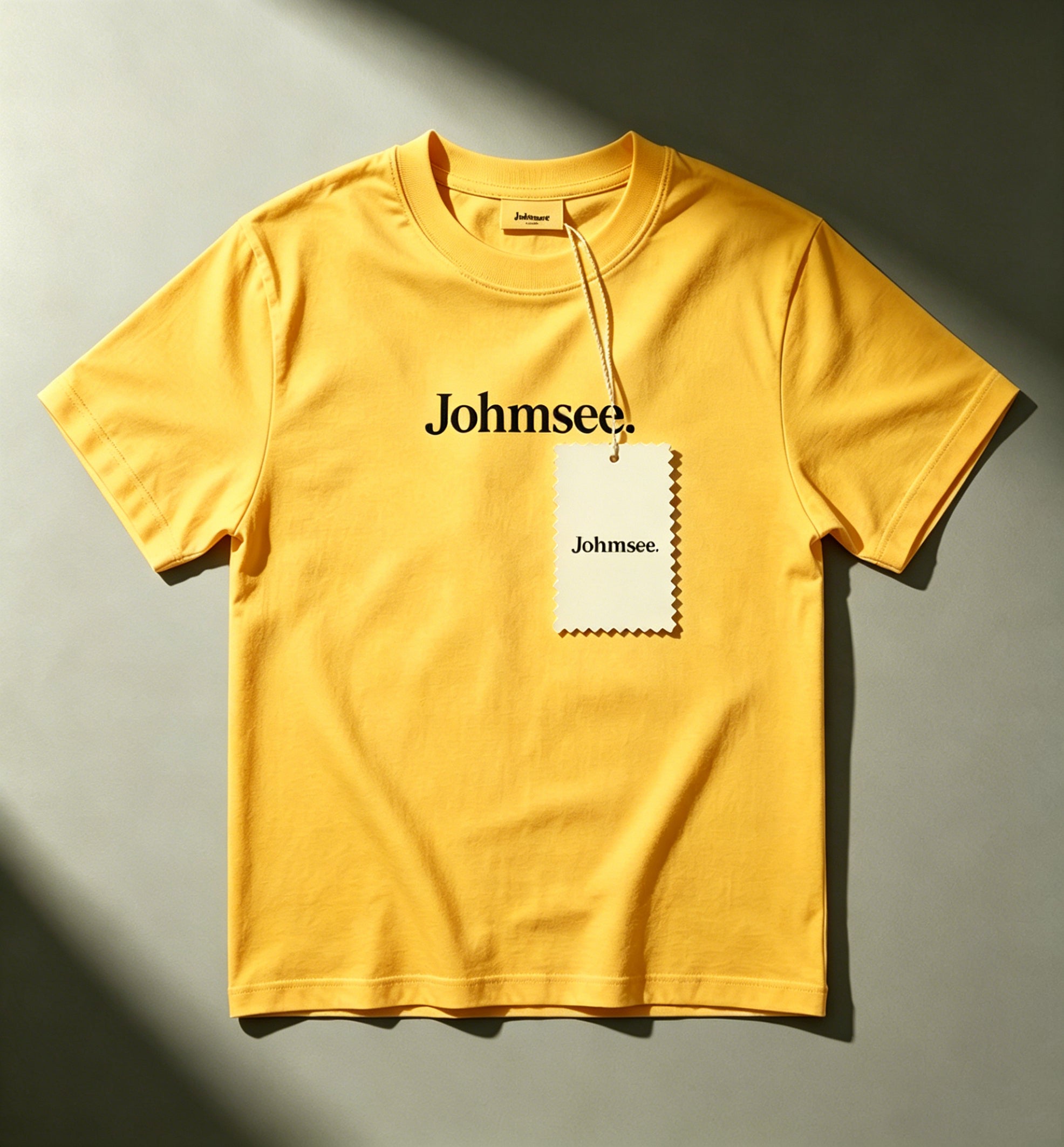 Johmsee Classic Logo Yellow T-shirt