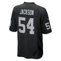 Johmsee LV.Raiders #54 Brennan Jackson Black Team Game Jersey