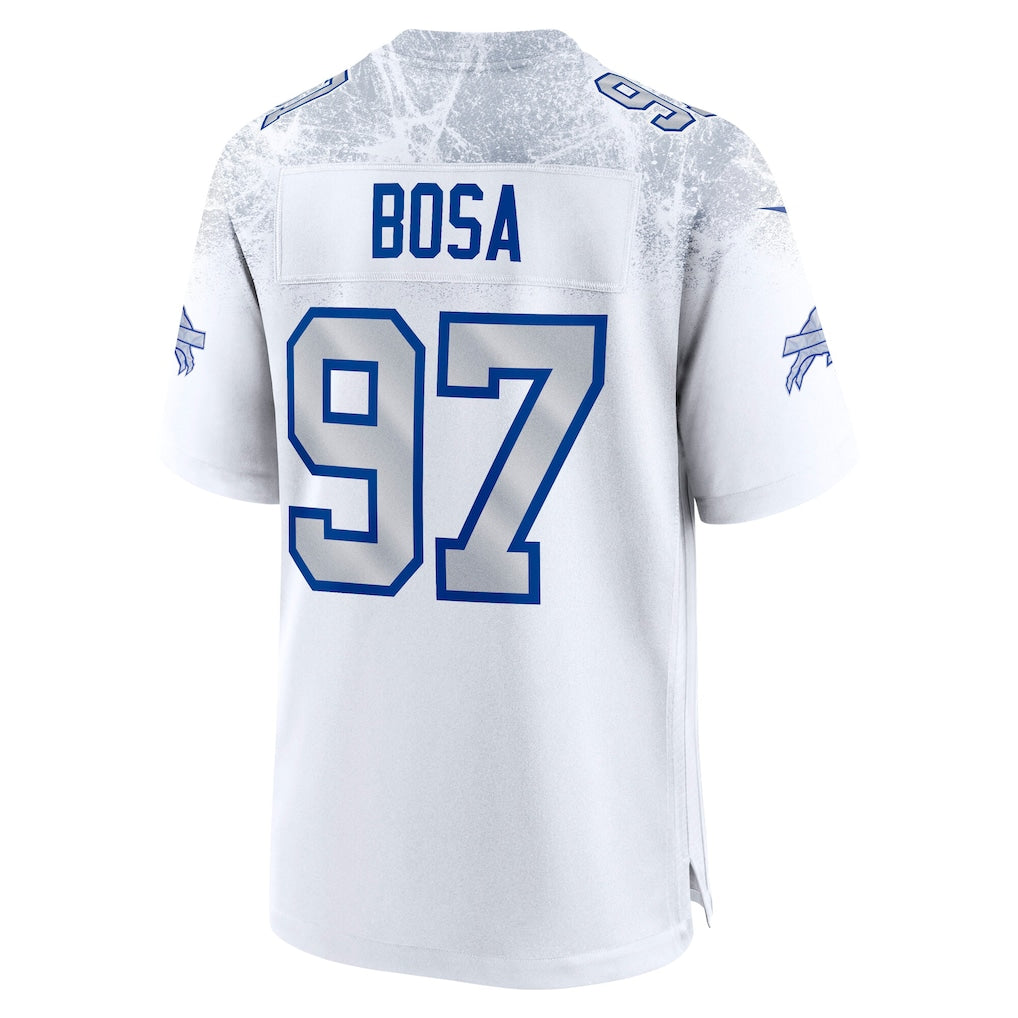 Johmsee B.Bills #97 Joey Bosa White 2025 Rivalries Collection Game Jersey