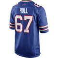 Johmsee B.Bills #67 Kent Hull Royal Game Retired Player Jersey