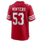 Johmsee SF.49ers #53 Dee Winters Scarlet Team Game Jersey