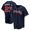 Johmsee A.Braves #23 Michael Harris II player Navy Replica Alternate Stitched Jerseys