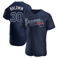 Johmsee A.Braves #30 Drake Baldwin player Navy Authentic Alternate Team Stitched Jerseys