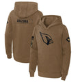 Johmsee A.Cardinals Brown Salute To Service Limited Hoodies Blank Player Stitched Jerseys
