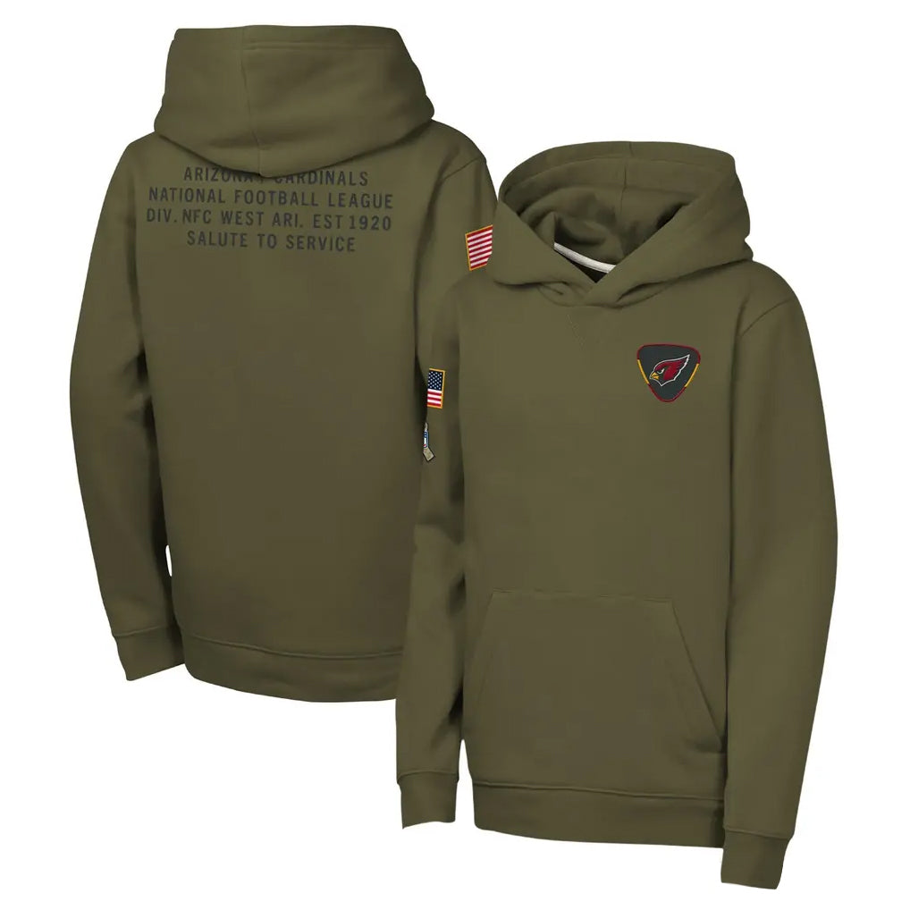 Johmsee A.Cardinals Olive 2025 Salute to Service Fleece Hoodie Blank Player Stitched Jerseys