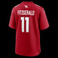 A.Cardinals #11 Larry Fitzgerald Cardinal Team Retired Game Stitched American Football Jerseys