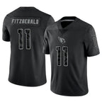 Johmsee A.Cardinals #11 Larry Fitzgerald Player Black RFLCTV Limited Stitched Jerseys