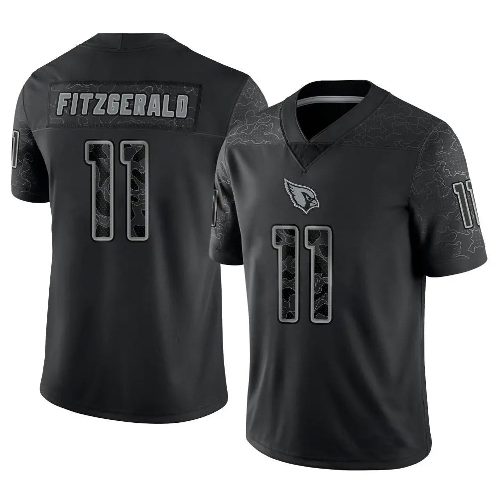 Johmsee A.Cardinals #11 Larry Fitzgerald Player Black RFLCTV Limited Stitched Jerseys