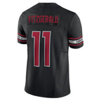 Johmsee A.Cardinals #11 Larry Fitzgerald Player Black Vapor F.U.S.E. Limited Home Game Stitched Jerseys