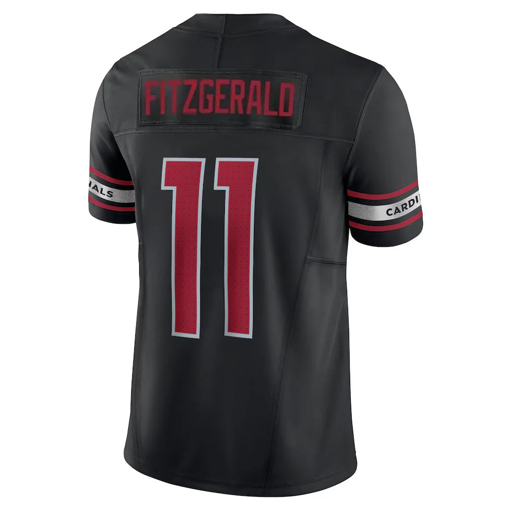 Johmsee A.Cardinals #11 Larry Fitzgerald Player Black Vapor F.U.S.E. Limited Home Game Stitched Jerseys