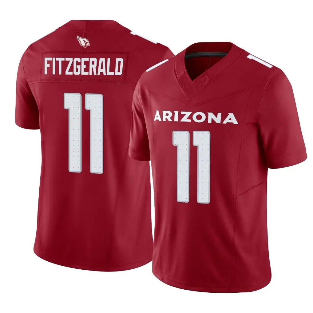 Johmsee A.Cardinals #11 Larry Fitzgerald Player Cardinal Vapor F.U.S.E. Limited Home Game Stitched Jerseys