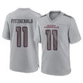 Johmsee A.Cardinals #11 Larry Fitzgerald Player Gray Fashion Home Game Stitched Jerseys