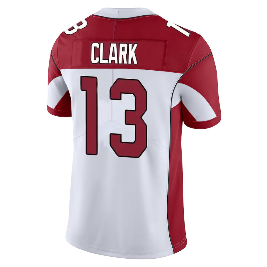 Johmsee A.Cardinals #13 Kei'Trel Clark Player White Vapor Limited Home Game  Stitched Jerseys