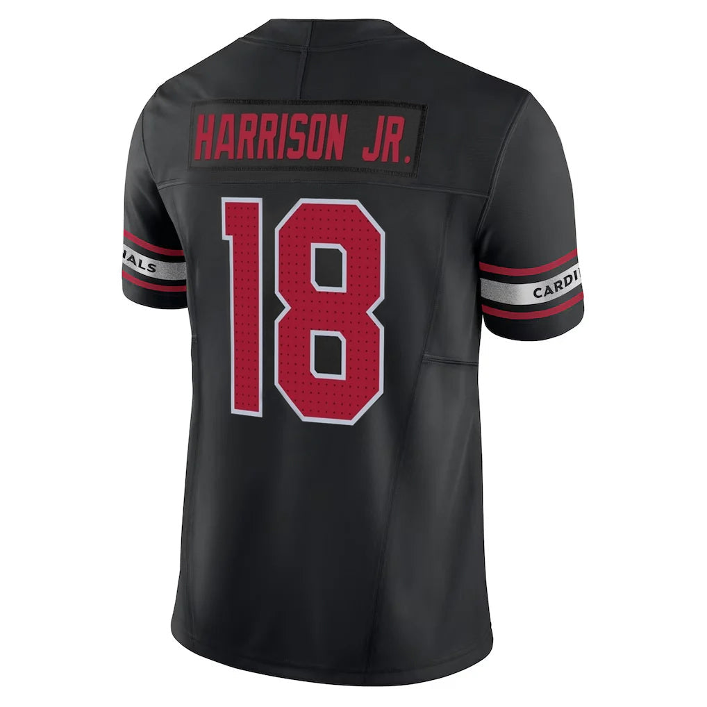 Johmsee A.Cardinals #18 Marvin Harrison Jr. Player Black Vapor F.U.S.E. Limited Stitched Jerseys