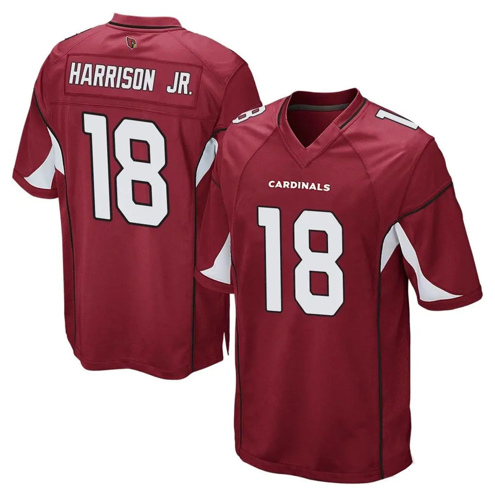 Johmsee A.Cardinals #18 Marvin Harrison Jr. Player Cardinal Home Game Stitched Jerseys