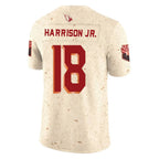 Johmsee A.Cardinals #18 Marvin Harrison Jr. Player Cream Rivalries Collection Vapor Limited Home Game Stitched Jerseys